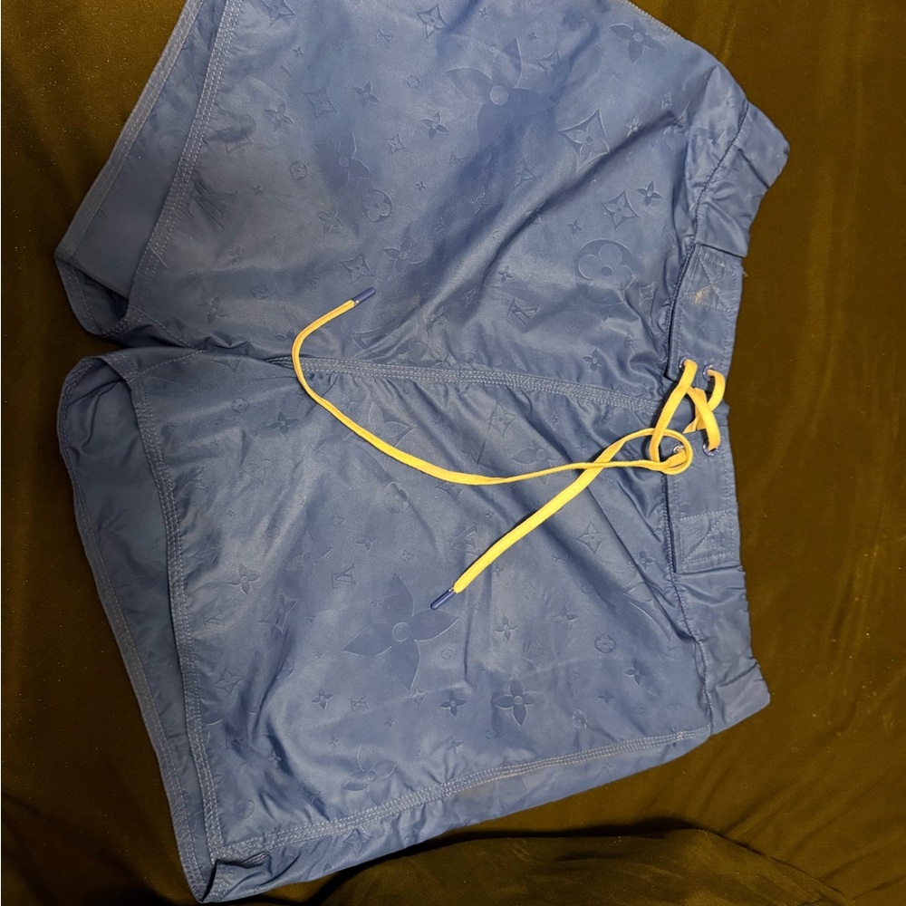 Louis Vuitton Athletic Shorts in Blue and Yellow